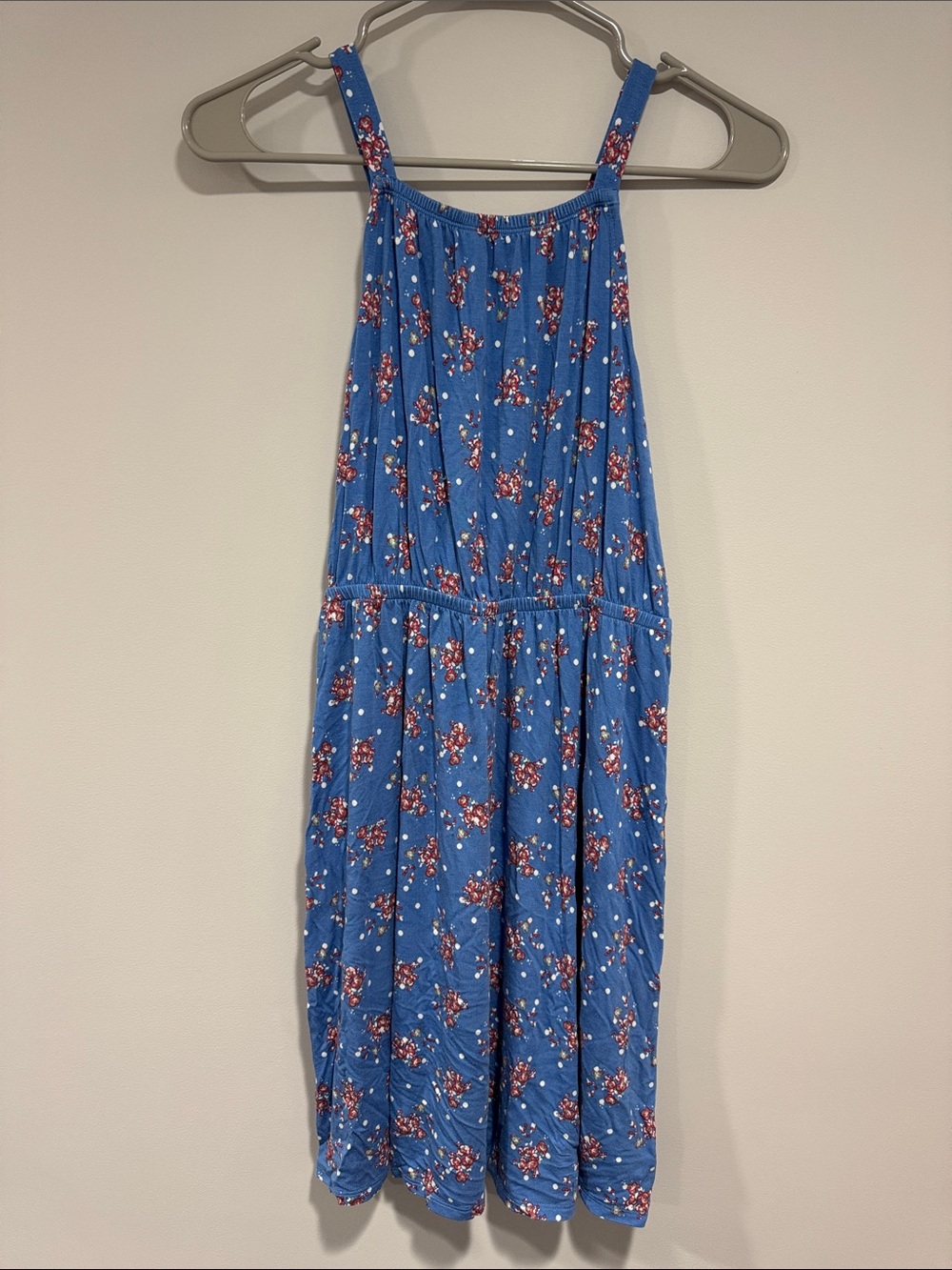 Girls XL Nordstrom Blue Floral Casual Sundress